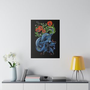 Papaver Legba Stretched Matte Canvas Print 0.75"